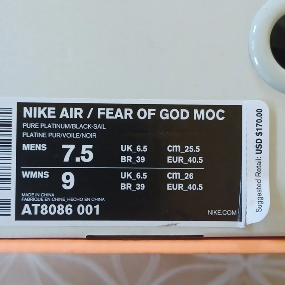 Unisex Nike Air, Fear of God, Mocs!